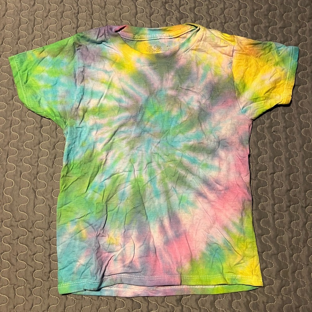 Kids Tie-Dye Short Sleeve Tee - Pastel Multi